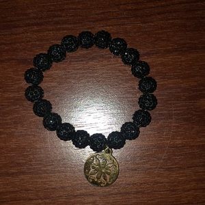 Black rustic cuff bracelet